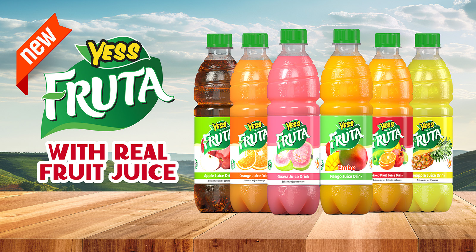 YESS Fruta drinks banner