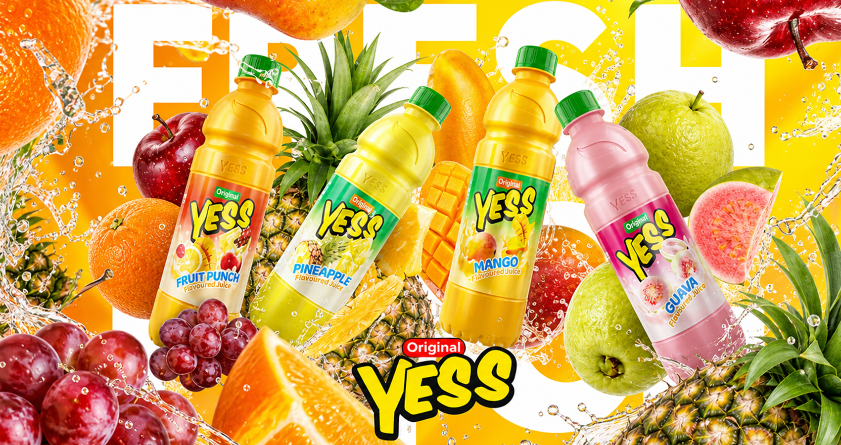 YESS original drinks banner
